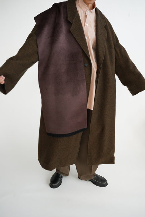 CRISTASEYA<br>OVERSIZED COAT<br>in BLACK/BROWN HERRINGBONE