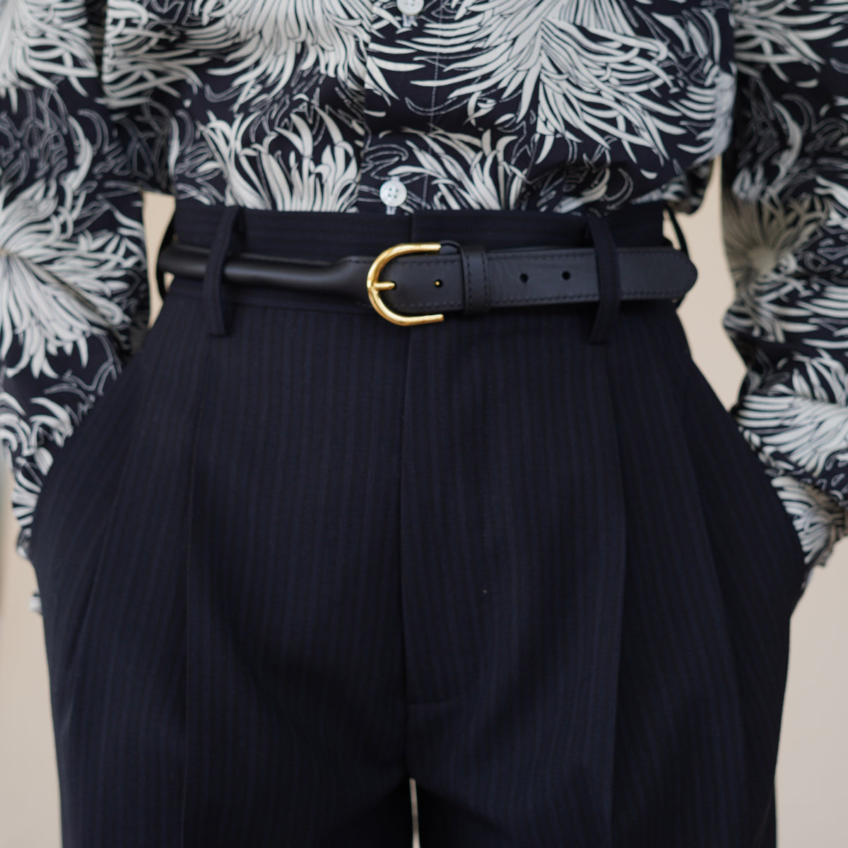 CRISTASEYA LEATHER BELT in BLACK – PORT