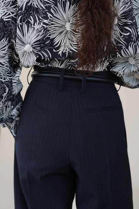CRISTASEYA<br>LEATHER BELT<BR>in BLACK