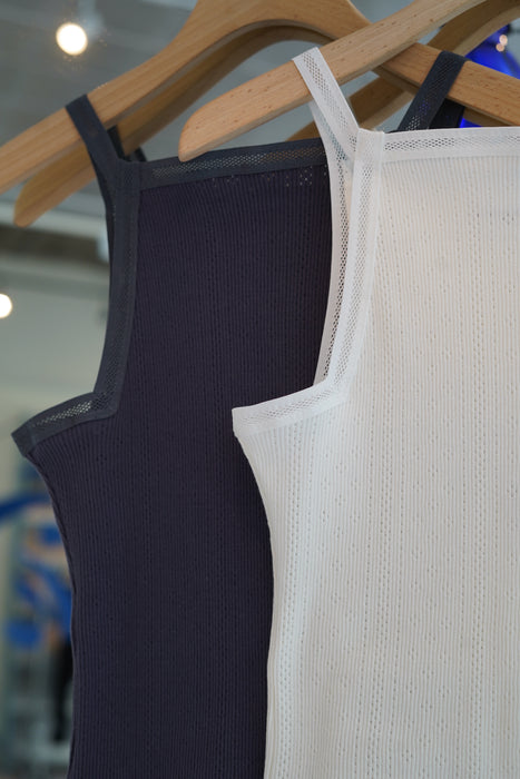 FUMIKA_UCHIDA<br>EYELET RIB STITCH CAMISOLE