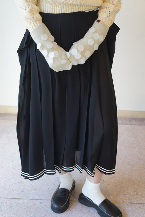 JUNYA WATANABE<BR>SHEER PLEATED SKIRT<BR><BR>SOLD OUT