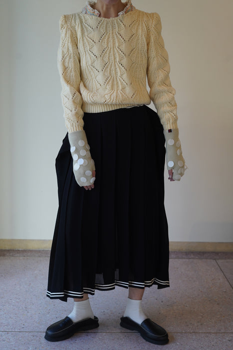 JUNYA WATANABE<BR>SHEER PLEATED SKIRT<BR><BR>SOLD OUT