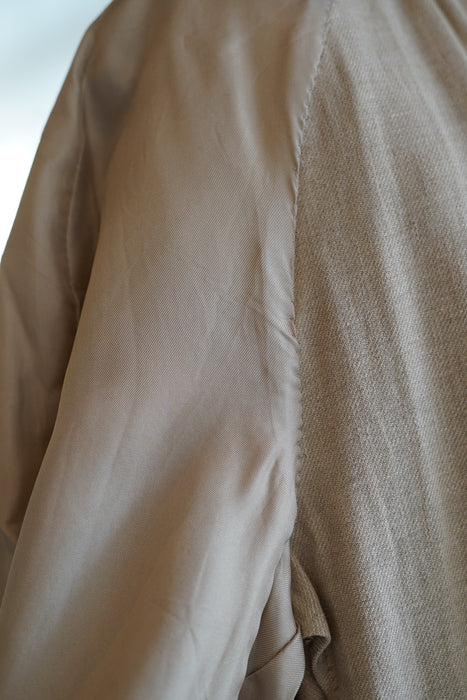 VINTAGE HERMES <br>LINEN BALMACAAN COAT <BR> <BR>SOLD OUT