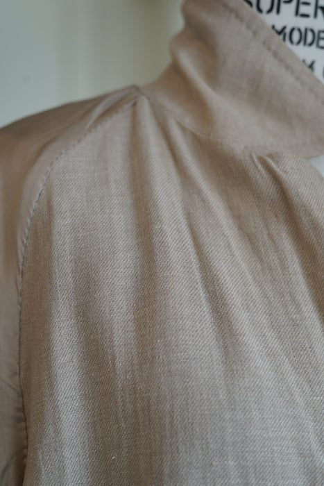 VINTAGE HERMES <br>LINEN BALMACAAN COAT <BR> <BR>SOLD OUT