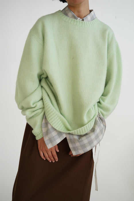 CRISTASEYA<br>NUAGE OVERSIZED SWEATER<br>in MINT