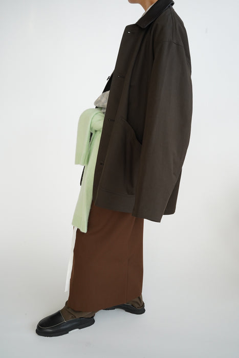 CRISTASEYA<br>LONG SKIRT<br>in NUT BROWN