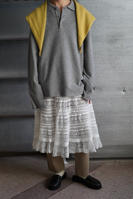 ANTIQUE<BR>LACE TULLE SKIRT <BR> <BR>SOLD OUT