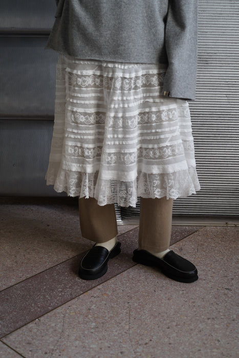 ANTIQUE<BR>LACE TULLE SKIRT <BR> <BR>SOLD OUT