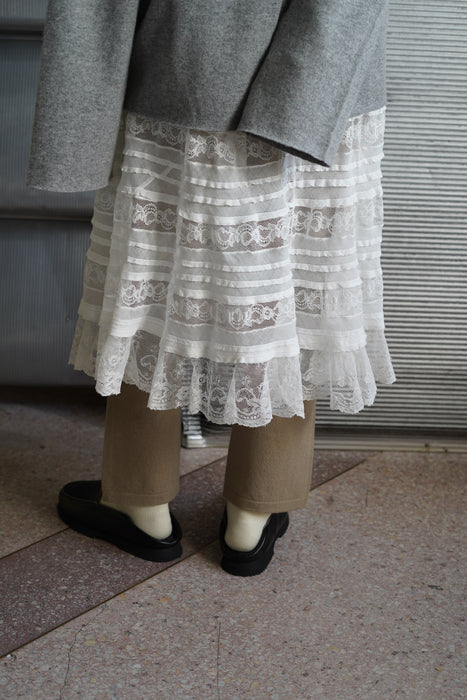ANTIQUE<BR>LACE TULLE SKIRT <BR> <BR>SOLD OUT