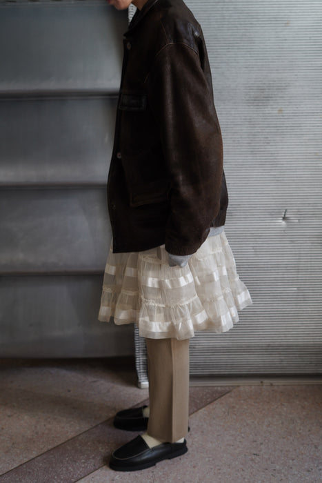 ANTIQUE<BR>TULLE RUFFLE SKIRT <BR> <BR>SOLD OUT