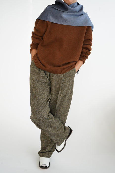CRISTASEYA<br>NUAGE OVERSIZED SWEATER<br>in NOISETTE