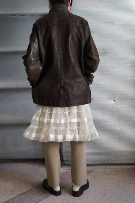 ANTIQUE<BR>TULLE RUFFLE SKIRT <BR> <BR>SOLD OUT