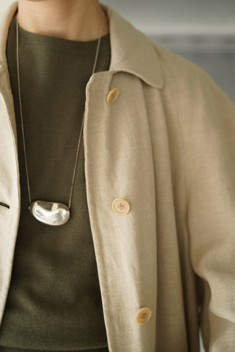 VINTAGE HERMES <br>LINEN BALMACAAN COAT <BR> <BR>SOLD OUT