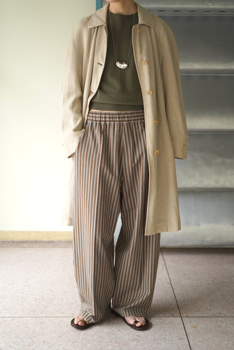 CRISTASEYA<br>MOROCCAN PYJAMA PANTS<br>in BROWN STRIPES
