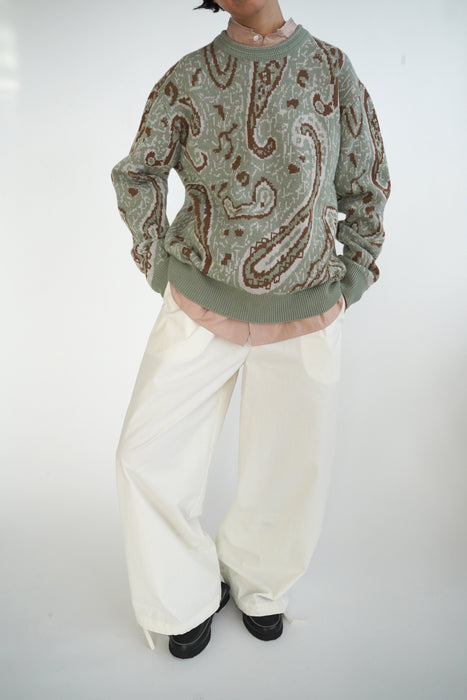 CRISTASEYA<br>CASHMERE JACQUARD SWEATER<br>in SAUCE