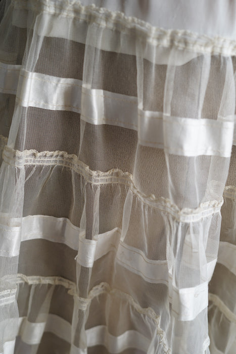 ANTIQUE<BR>TULLE RUFFLE SKIRT <BR> <BR>SOLD OUT