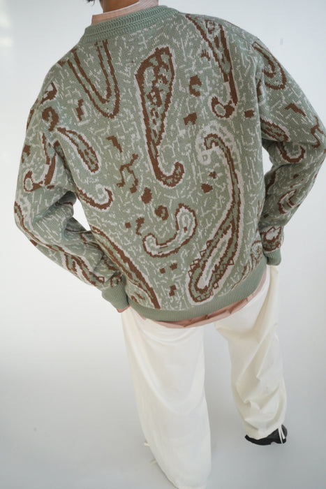 CRISTASEYA<br>CASHMERE JACQUARD SWEATER<br>in SAUCE