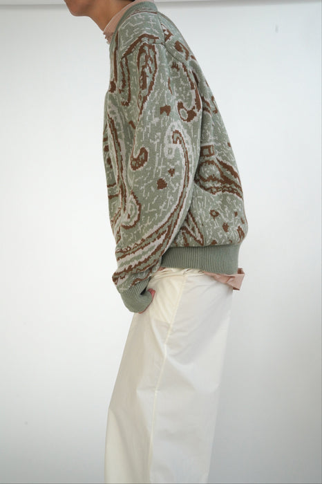 CRISTASEYA<br>CASHMERE JACQUARD SWEATER<br>in SAUCE