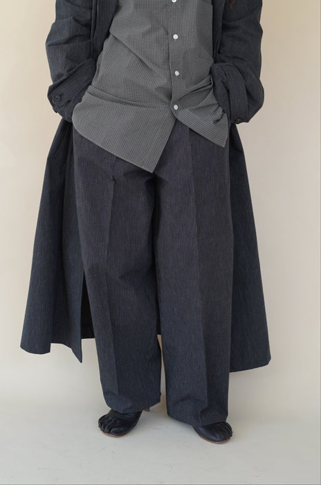 CRISTASEYA<br>MOROCCAN PYJAMA PANTS<br>in BLACK WITH WHITE STRIPES