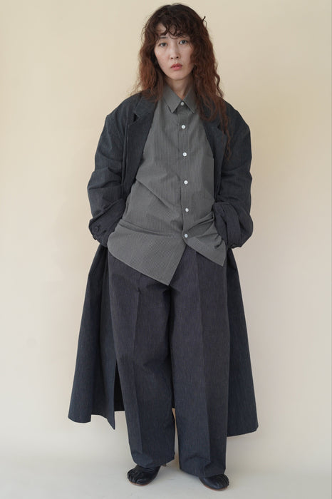 CRISTASEYA<br>MOROCCAN PYJAMA PANTS<br>in BLACK WITH WHITE STRIPES
