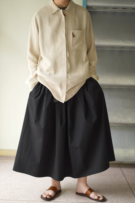 VINTAGE HERMES <br>LINEN ZIP SHIRT JACKET