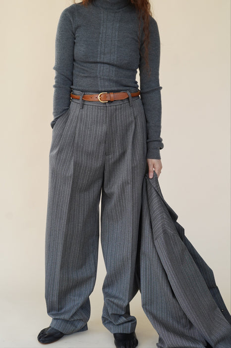 CRISTASEYA<br>LEATHER BELT<BR>in NATURAL