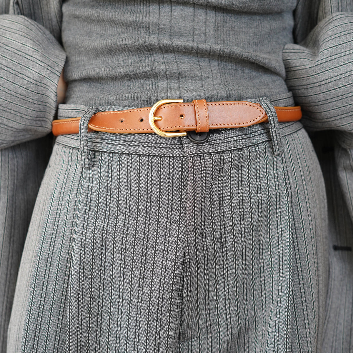 CRISTASEYA LEATHER BELT in NATURAL – PORT