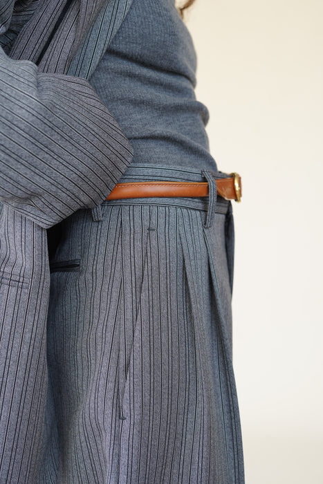 CRISTASEYA<br>LEATHER BELT<BR>in NATURAL