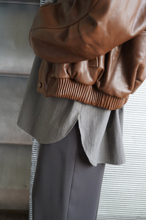 FUMIKA_UCHIDA<br>SHEEP LEATHER BLOUSON