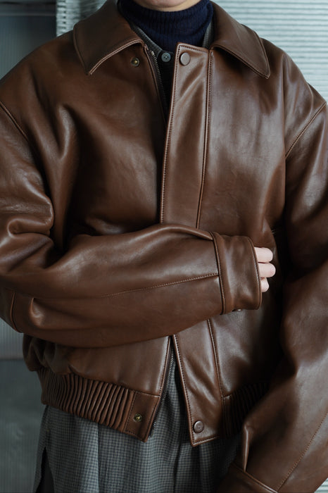 FUMIKA_UCHIDA<br>SHEEP LEATHER BLOUSON