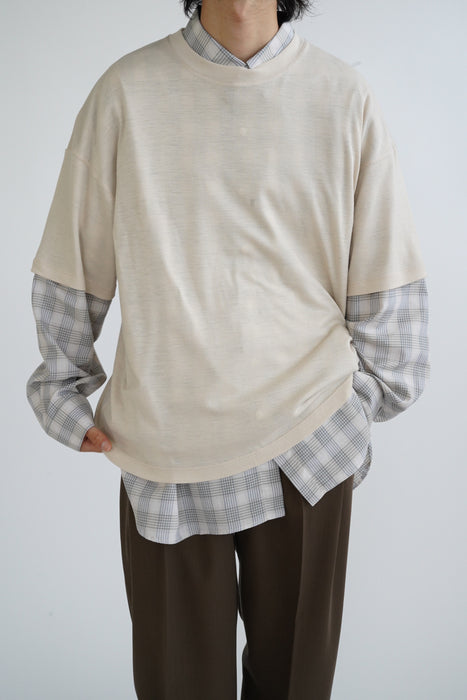 CRISTASEYA<br>WOOL T-SHIRT<br>in NUDE