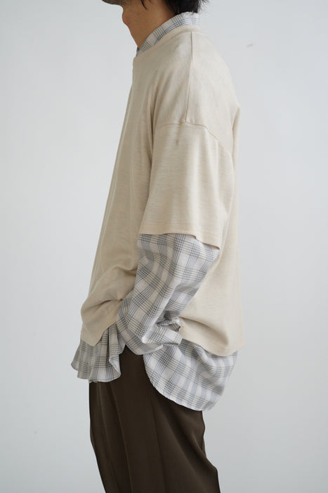 CRISTASEYA<br>WOOL T-SHIRT<br>in NUDE