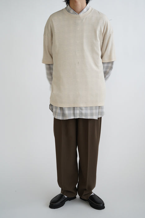 CRISTASEYA<br>WOOL T-SHIRT<br>in NUDE
