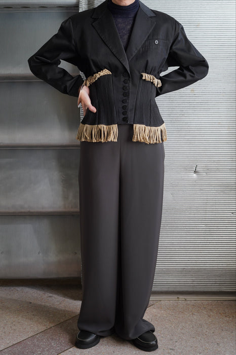 VINTAGE HERMES <br>WIDE LEG PANTS