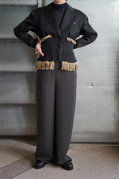 1988s<BR>ALAIA<BR>FRINGE JACKET