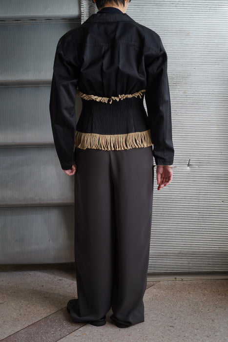 VINTAGE HERMES <br>WIDE LEG PANTS