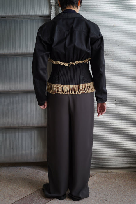 1988s<BR>ALAIA<BR>FRINGE JACKET