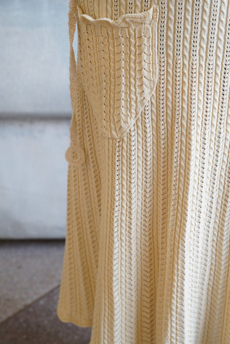 FUMIKA_UCHIDA<br>LACE KNIT WARP MIDI SKIRT<br><br>SOLD OUT