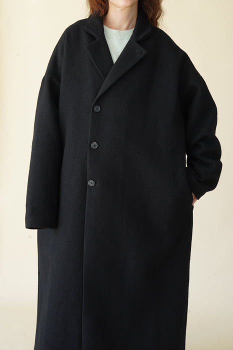 CRISTASEYA<br>WOOL LONG COAT<br>in BLACK
