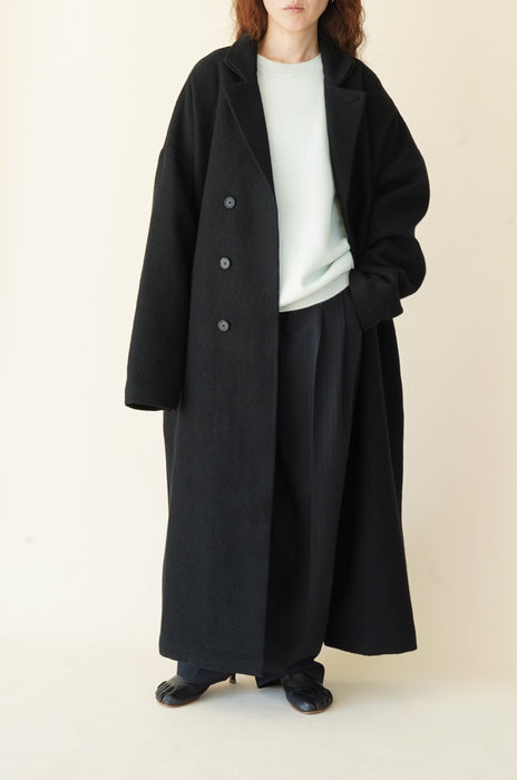 CRISTASEYA<br>WOOL LONG COAT<br>in BLACK