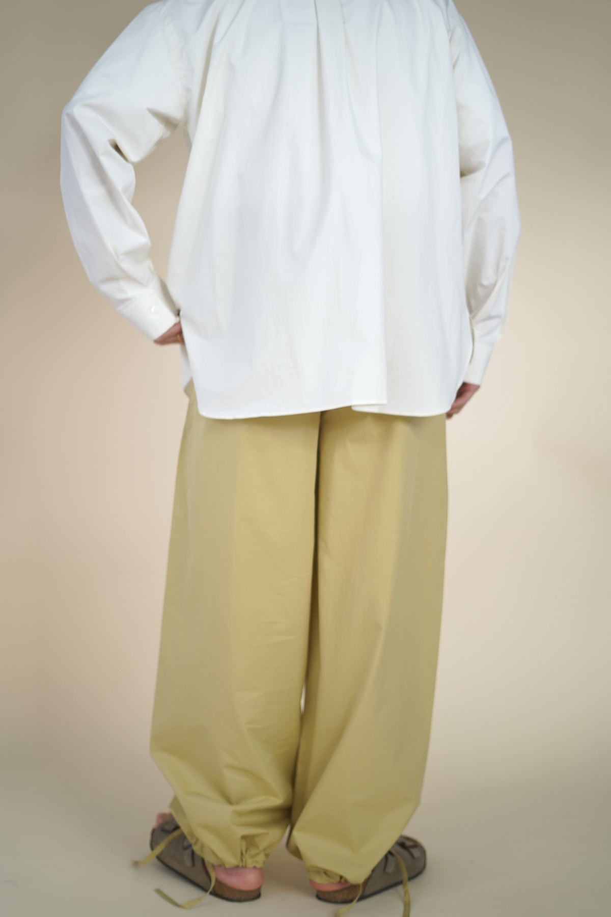 CRISTASEYA MAXI LARGE PANTS WITH DRAWSTRINGS in BEIGE – PORT CRISTASEYA MAXI LARGE PANTS WITH DRAWSTRINGS in BEIGE – PORT