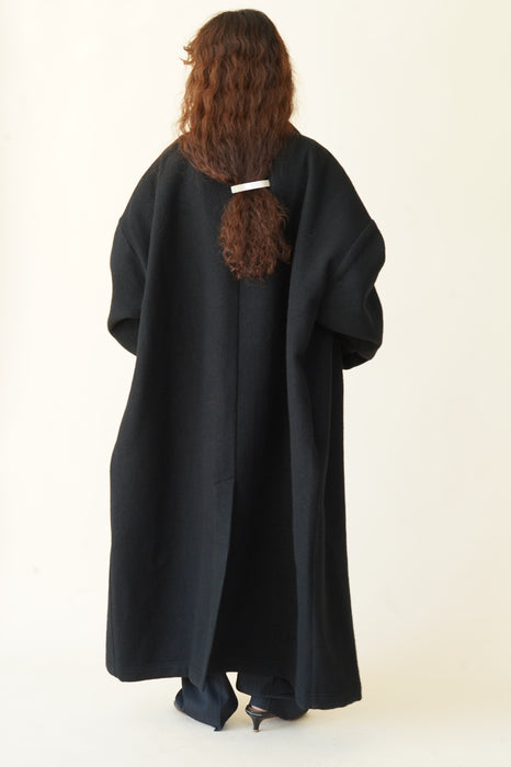 CRISTASEYA<br>WOOL LONG COAT<br>in BLACK