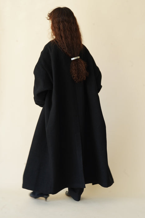 CRISTASEYA<br>WOOL LONG COAT<br>in BLACK