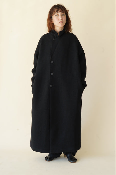 CRISTASEYA<br>WOOL LONG COAT<br>in BLACK