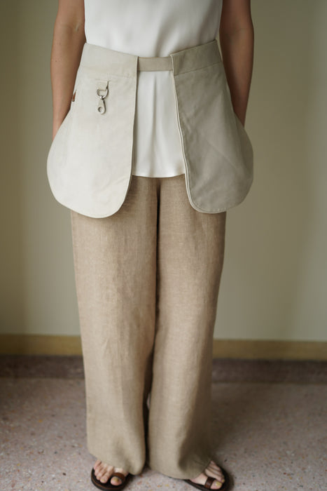 VINTAGE HERMES <br>SILHOUETTE WITH REMOVABLE POCKETS IN SUEDE