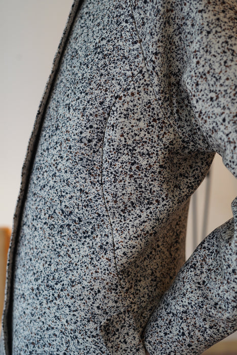 VINTAGE GEOFFREY BEENE<BR>ZIP NO COLLAR JACKET<BR><BR>SOLD OUT