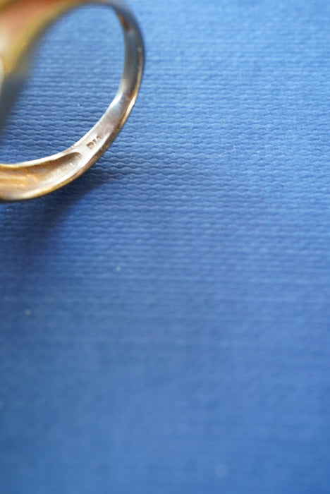 VINTAGE<BR>PANTHER DIAMOND 9K GOLD RING