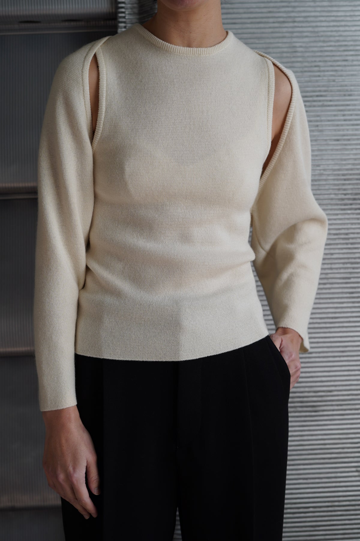 pelleqCASHMERE SILK BOLERO – PORT