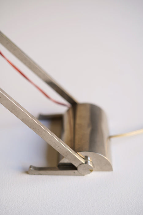 VINTAGE FRENCH NICKEL DESK LAMP