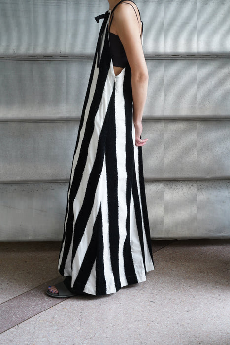 pelleq<br>thick pile stripe dress